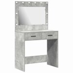 vidaXL Table de Toilette Gris béton 78 5 x 41 x 135 cm