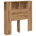 vidaXL Armoire de tête de lit chêne artisanal 100x18 5x102 5 cm