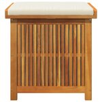 vidaXL Boîte à coussins d'extérieur 60x50x61 cm bois massif d'acacia