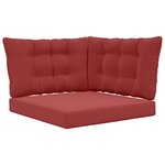 vidaXL Coussin de canapé d'extérieur Polyester Bordeaux 68 5 x 68 5 cm