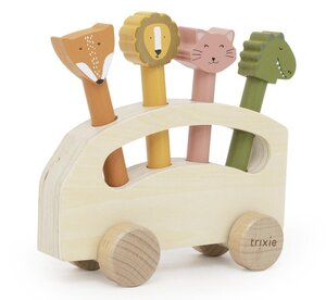 Bus en bois avec animaux - Pop up
