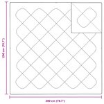 vidaXL Couettes & Duvets Blanc 200 x 200 cm Microfibre