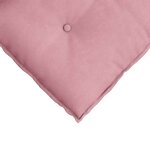 vidaXL Coussin de Dos Rose 100 x 50 cm Tissu en velours côtelé