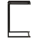 vidaXL Table d'appoint Noir 40x40x60 cm Verre trempé
