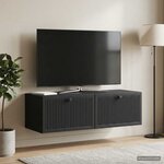 vidaXL Meuble TV mural Noir 98 x 41 x 30 cm Bois d'ingénierie