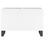 vidaXL Armoire à disques blanc 74 5x38x48 cm bois d'ingénierie