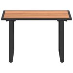 vidaXL Table de Café de Jardin Marron 55x55x35 cm DPC et Acier