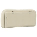 vidaXL Coussin de tête de lit Hvar crème 80 cm tissu