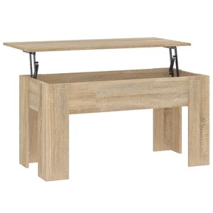 vidaXL Table basse chêne sonoma 101x49x52 cm bois d'ingénierie