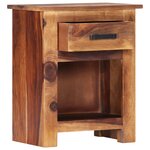 vidaXL Table de chevet 40x30x50 cm Bois massif