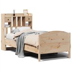 vidaXL Lit bibliothèque sans matelas 100x200 cm bois massif de pin