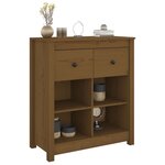 vidaXL Buffet Marron miel 70x35x80 cm Bois massif de pin