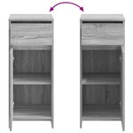 vidaXL Armoire de salle de bain Sonoma gris 35 x 36 5 x 85 cm