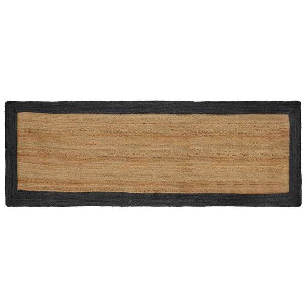 vidaXL Tapis de surface Gris foncé 80 x 250 cm Jute