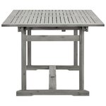 vidaXL Table à dîner de jardin (150-200)x100x75cm Bois d'acacia massif