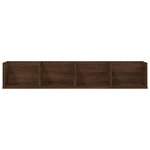 vidaXL Étagère murale à CD Chêne marron 100x18x18 cm Bois d'ingénierie