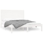 vidaXL Cadre de lit Blanc Bois massif 120x200 cm