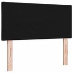 vidaXL Tête de lit Montage mural Géométrique Noir 90 cm Velours