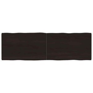 vidaXL Dessus de table bois massif traité bordure assortie