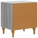 vidaXL Cabinet de chevet 2 Pièces Sonoma gris 43 x 34 5 x 48 cm