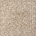 vidaXL Tapis de surface Carré Naturel et Blanc 300 x 300 cm Jute