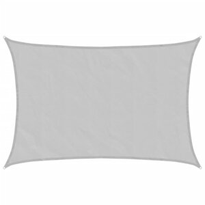 vidaXL Voile d'ombrage gris clair 3 5x2 5 m 100 polyester oxford