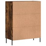 vidaXL Buffet chêne fumé 69 5x34x90 cm bois d'ingénierie