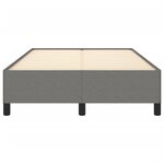 vidaXL Cadre de lit sans matelas gris foncé 120x200 cm tissu