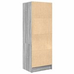vidaXL Haut Armoire Sonoma gris 45 5 x 34 x 127 cm Bois d'ingénierie