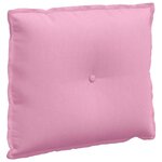 vidaXL Coussin de Dos Rose 60 x 19 x 50 cm tissu