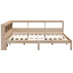 vidaXL Lit bibliothèque sans matelas 120x190 cm bois de pin massif