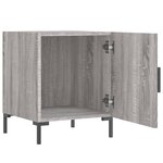 vidaXL Tables de chevet 2 Pièces sonoma gris 40x40x50cm bois d'ingénierie
