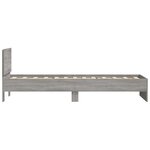 vidaXL Cadre de lit avec tête de lit sonoma gris 90x200 cm