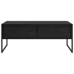 vidaXL Table basse Chêne noir 100 x 46 x 40 cm Bois d'ingénierie