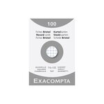 Étui De 100 Fiches - Bristol Quadrillé 5x5 Non Perforé 74x105mm - Blanc - Exacompta