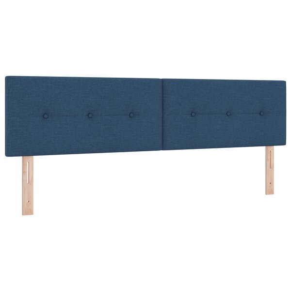 vidaXL Tête de lit tuftée bleue 90 cm en tissu