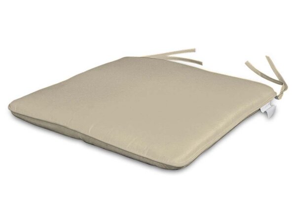 Lot de 2 assises 35 x 35 cm coloris Ecru
