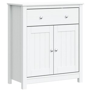 vidaXL Armoire de salle de bain BERG blanc 69 5x34x80 cm pin massif