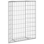 vidaXL Lit surélevé à gabion en trapèze Acier galvanisé 80x20x100 cm