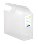 Boîte de classement et archivage maxi format - Dos de 12 cm - Incolore