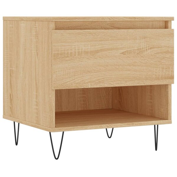 vidaXL Table basse chêne sonoma 50x46x50 cm bois d'ingénierie