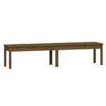 vidaXL Banc de jardin à 2 places marron miel 203 5x44x45cm bois de pin