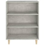 vidaXL Buffet Gris béton 69 5x32 5x90 cm Bois d'ingénierie