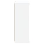 vidaXL Buffet avec lumières LED blanc 60 5x37x100 cm