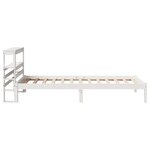 vidaXL Cadre de lit sans matelas blanc 90x200 cm bois de pin massif