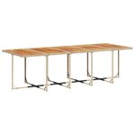 vidaXL Ensemble à manger de jardin et coussins 15 Pièces beige