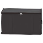 vidaXL Boîte de rangement avec fenêtre transparente 6 Pièces Anthracite