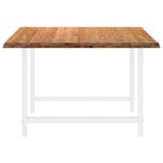vidaXL Table à manger marron clair bois de chêne massif rectangulaire