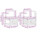 vidaXL Ensemble de canapés d'extérieur 9 pc Blanc et Beige Polyester