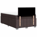 vidaXL Sommier à lattes de lit avec matelas Marron foncé 120x200 cm